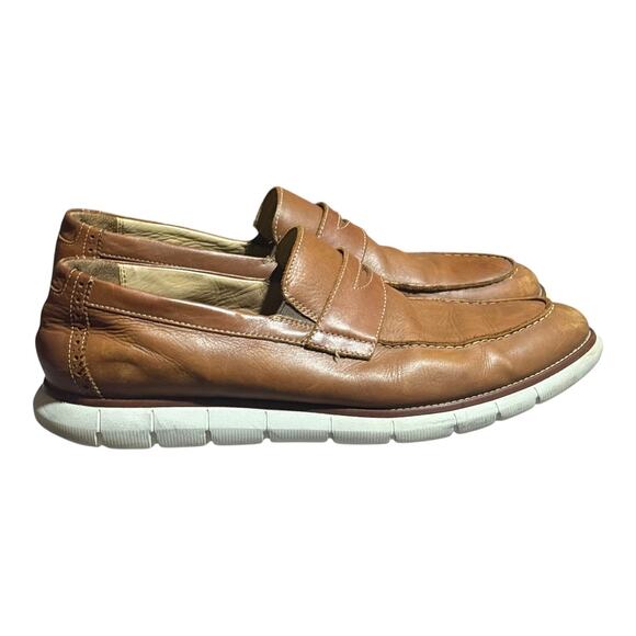 Johnston & Murphy Other - Johnston & Murphy Men's Size 13M Brown Leather Memory Foam Loafers Slip-On